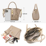 NNEDSZ Beige Genuine Leather Women's Handbag - Stylish Bucket Bag with Top Handle and Crossbody Strap