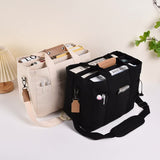 NNEDSZ White Large Capacity Multi-Compartment Tote Bag - Stylish and Versatile for Women, Ideal for Organizing Essentials or as a Mommy Bag(Photography props not included)