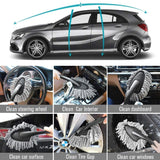 NNEDSZ Type A 9-Piece Car Wash Tool Kit - Tire & Wheel Brushes, Wash Mitt, Microfiber Towels, and Wax Sponge Set