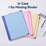 NNEDSZ Yellow Accordion File Binder with 12 Envelopes - Durable Document Organizer