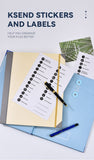 NNEDSZ (Thick Version)Pink Accordion File Binder with 12 Envelopes - Durable Document Organizer
