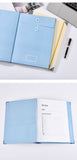 NNEDSZ (Thick Version)Pink Accordion File Binder with 12 Envelopes - Durable Document Organizer