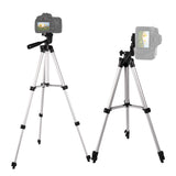 NNEDSZ Black Aluminum Alloy Camera and Phone Tripod - Adjustable Lightweight Stand(Tripod + Small Live Broadcast Clip)