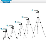 NNEDSZ Black Aluminum Alloy Camera and Phone Tripod - Adjustable Lightweight Stand(Tripod + Small Live Broadcast Clip)
