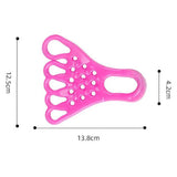 NNEDSZ 2 Pairs Pink Toe Separator and Foot Stretching Band - Arch Support, Bunion Corrector, and Foot Massage Tool