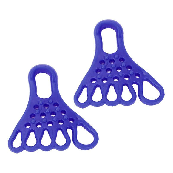 NNEDSZ 2 Pairs Blue Toe Separator and Foot Stretching Band - Arch Support, Bunion Corrector, and Foot Massage Tool
