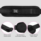 NNEDSZ Black Portable Hip Thrust and Glute Training Belt - Adjustable Weightlifting Support Strap(Dumbbells not included)