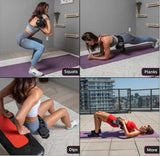 NNEDSZ Black Portable Hip Thrust and Glute Training Belt - Adjustable Weightlifting Support Strap(Dumbbells not included)