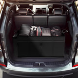 NNEDSZ Black Large-Capacity Foldable Car Trunk Storage Organizer - Collapsible Backseat Storage Box