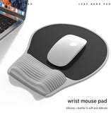 NNEDSZ Orange Ergonomic Silicone Mouse Wrist Rest Pad - Comfortable Hand Support for Keyboard and Mouse