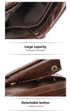 NNEDSZ Coffee Genuine Leather Tri-Fold Wallet - Fashionable Multi-Card Men's and Women's Wallet
