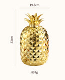 NNEDSZ Gold Creative Pineapple-Shaped 410 Stainless Steel 24-Piece Cutlery Set – Elegant 6-Person Dining Gift Set