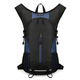 NNEDSZ Black and Dark Blue Patchwork Style Lightweight Outdoor Cycling Backpack - Durable and Water-Resistant Oxford Fabric, Large Capacity Sports Hiking Bag, Unisex Design