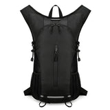 NNEDSZ Black Lightweight Outdoor Cycling Backpack - Durable and Water-Resistant Oxford Fabric, Large Capacity Sports Hiking Bag, Unisex Design