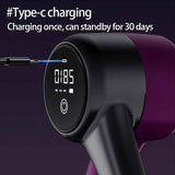 NNEDSZ Dark Purple Multi-Function Pelvic Floor Muscle Trainer | LCD Display | Postpartum Recovery Thigh Trimmer | 360° Rotatable Leg Fitness Tool