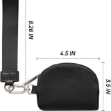 NNEDSZ Pink And Off White Portable Ladies Wrist Bag - Mini Wallet for Cards, Coins, and Keys, Lightweight and Stylish Organizer, Perfect for Daily Use