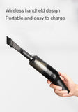 NNEDSZ White Wireless Portable Vacuum Cleaner - Handheld Mini Car Vacuum for Wet & Dry Use, Pet Hair Remover, Lightweight Home Cleaner