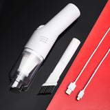 NNEDSZ Black Wireless Portable Vacuum Cleaner - Handheld Mini Car Vacuum for Wet & Dry Use, Pet Hair Remover, Lightweight Home Cleaner