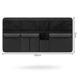 NNEDSZ Black Car Trunk Storage Bag - Large Capacity Oxford Cloth Multi-Purpose Hanging Organizer with Mesh Pockets and Backseat Storage