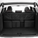 NNEDSZ Black Car Trunk Storage Bag - Large Capacity Oxford Cloth Multi-Purpose Hanging Organizer with Mesh Pockets and Backseat Storage