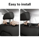 NNEDSZ Black Car Trunk Storage Bag - Large Capacity Oxford Cloth Multi-Purpose Hanging Organizer with Mesh Pockets and Backseat Storage
