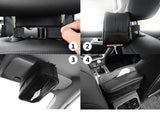 NNEDSZ Black Multifunctional PU Leather Car Tissue Box Holder – Compact, Stylish, and Easy to Install with Headrest and Sun Visor Mounting Options