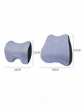 NNEDSZ Black Memory Foam Car Seat Neck and Lumbar Support Set – Ergonomic Cushion for Office, Home, and Driving