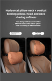 NNEDSZ Brown Luxury Eco-Friendly Suede Car Headrest and Lumbar Cushion Set – Ergonomic Support, All-Season Comfort, Adjustable Straps, and Durable Design for Cars, Office, and Home Use