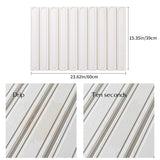 NNEDSZ White Square Engraved Inner Frame Foldable Diatomaceous Earth Drying Mat - Super Absorbent, Fast-Drying, Non-Slip Kitchen Countertop Mat