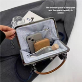 NNEDSZ Blue Handmade Denim Patchwork Small Crossbody Bag – Women’s Shoulder & Handbag with Vintage Style
