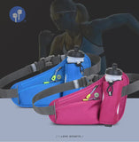 NNEDSZ Dark Grey Hydration Running Waist Pack - Waterproof Lightweight Sports Belt with Bottle Holder(Water bottles are filming props, not included)