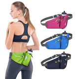 NNEDSZ Bright Green Hydration Running Waist Pack - Waterproof Lightweight Sports Belt with Bottle Holder(Water bottles are filming props, not included)