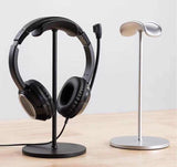 NNEDSZ Black Universal Aluminum Headphone Stand – Durable Detachable Desktop Headset Holder