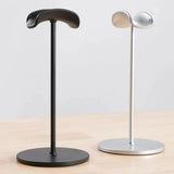 NNEDSZ Black Universal Aluminum Headphone Stand – Durable Detachable Desktop Headset Holder