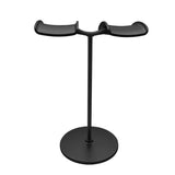 NNEDSZ Black Dual Headphone Stand – Creative Double Hook Aluminum Alloy Display Holder