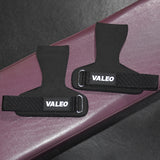 NNEDSZ 1 Pair Black Durable Gym Palm Guard with Ultra-fiber Leather for Heavy Lifting - Wrist Support Straps for Pull-ups and Deadlifts