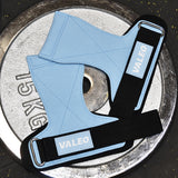 NNEDSZ 1 Pair Blue Durable Gym Palm Guard with Ultra-fiber Leather for Heavy Lifting - Wrist Support Straps for Pull-ups and Deadlifts