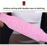 NNEDSZ Size S Pink Professional Weightlifting Belt with Sponge Padding for Deep Squat and Deadlift - Men and Women Fitness Support
