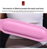 NNEDSZ Size S Black Professional Weightlifting Belt with Sponge Padding for Deep Squat and Deadlift - Men and Women Fitness Support