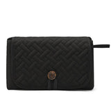 NNEDSZ Black Portable Baby Changing Mat - Waterproof, Foldable, Compact Diaper Pad for Travel & Everyday Use
