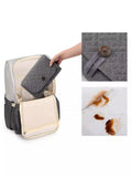 NNEDSZ Grey Portable Baby Changing Mat - Waterproof, Foldable, Compact Diaper Pad for Travel & Everyday Use