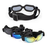 NNEDSZ Blue Lenses Pet Sunglasses for Dogs and Cats – UV Protection, Adjustable Strap, Anti-Wind and Anti-Fog Pet Goggles