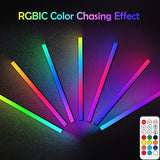 NNEDSZ 2 Pcs RGB LED Gaming Light Bar - Dual Color Temperature & Adjustable RGB Effects, USB-Powered Backlight for Monitors, Remote & Button Control, 30cm Lightweight Design