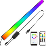 NNEDSZ 2 Pcs RGB LED Gaming Light Bar - Dual Color Temperature & Adjustable RGB Effects, USB-Powered Backlight for Monitors, Remote & Button Control, 30cm Lightweight Design