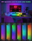 NNEDSZ 2 Pcs RGB LED Gaming Light Bar - Dual Color Temperature & Adjustable RGB Effects, USB-Powered Backlight for Monitors, Remote & Button Control, 30cm Lightweight Design