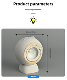 NNEDSZ 2 Pcs Grey Rechargeable Magnetic USB Table Lamp & Wall Light - 3000K/4000K/6000K Adjustable Brightness with Anti-Glare Design