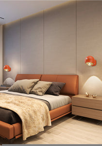 NNEDSZ 2 Pcs Orange Rechargeable Magnetic USB Table Lamp & Wall Light - 3000K/4000K/6000K Adjustable Brightness with Anti-Glare Design