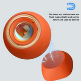 NNEDSZ 2 Pcs Orange Rechargeable Magnetic USB Table Lamp & Wall Light - 3000K/4000K/6000K Adjustable Brightness with Anti-Glare Design