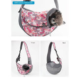 NNEDSZ Size S Pink Lightweight Single Shoulder Pet Sling Bag -  Stylish Durable Oxford Fabric Carrier