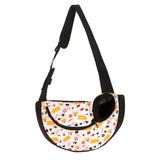 NNEDSZ Size L Yellow Dog Pattern Lightweight Single Shoulder Pet Sling Bag -  Stylish Durable Oxford Fabric Carrier